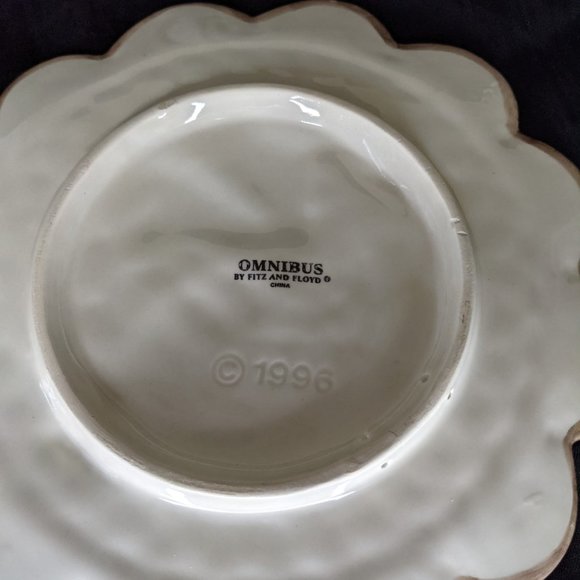 Fitz and Floyd Omnibus Plate 1996 - "Good Friends Warm the Heart" - Picture 6 of 7